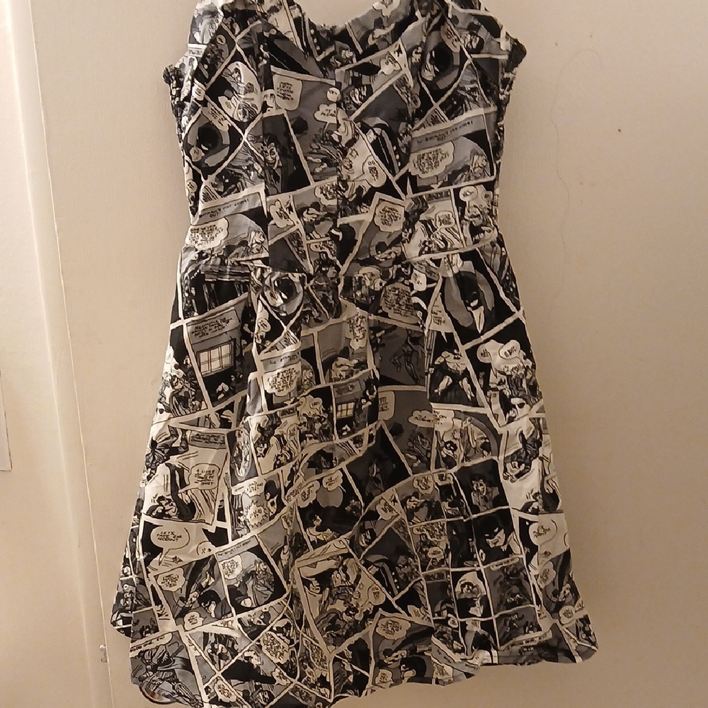 Comic Print Kids Dress
